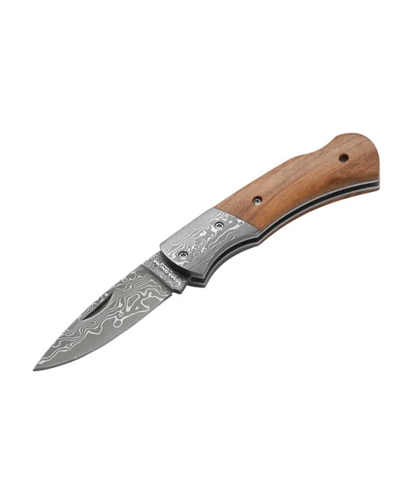 Boker Magnum Damascus Mistress Σουγιάς Καφέ σε Θήκη 01MB171DAM