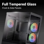 Aerocool P500D Digi-G-BK-v1 Gaming Midi Tower Κουτί Υπολογιστή με Πλαϊνό Παράθυρο Μαύρο ACCM-PN07033.11 - Image 7