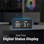 Aerocool P500D Digi-G-BK-v1 Gaming Midi Tower Κουτί Υπολογιστή με Πλαϊνό Παράθυρο Μαύρο ACCM-PN07033.11 - Image 8