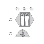 MSR Elixir 2 Σκηνή Camping Igloo Ορειβασίας Πράσινη 3 Εποχών για 2 Άτομα Αδιάβροχη 1500mm 694777 - Image 6