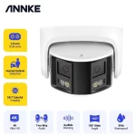 Annke 01260774 IP Κάμερα Παρακολούθησης Wi-Fi 4K Αδιάβροχη με Αμφίδρομη Επικοινωνία και Φακό 2.8mm an91dx