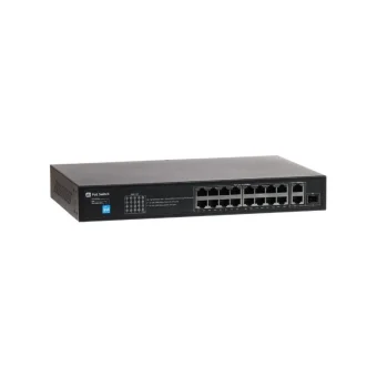 Delta GTX-B1-18-16G1SFP/X Unmanaged L2 PoE+ Switch με 16 Θύρες Gigabit (1Gbps) Ethernet και 1 SFP Θύρα