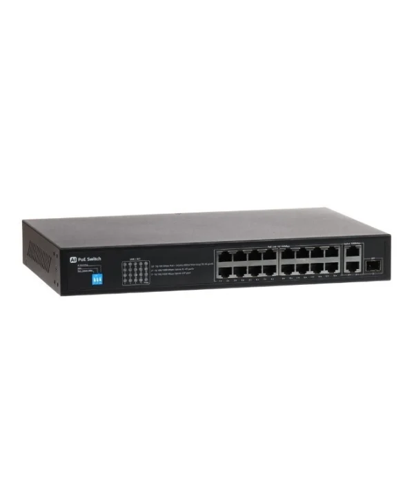 Delta GTX-B1-18-16G1SFP/X Unmanaged L2 PoE+ Switch με 16 Θύρες Gigabit (1Gbps) Ethernet και 1 SFP Θύρα