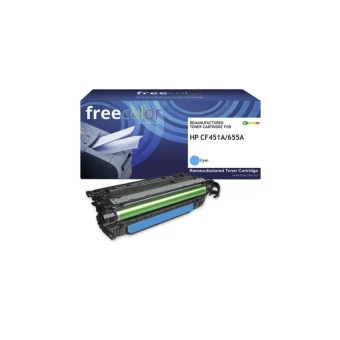 Freecolor Συμβατό Toner για Laser Εκτυπωτή HP Hp 655a (cf451a) 10500 Σελίδων Κυανό K18243F7