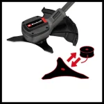 Einhell Χορτοκοπτικό Ώμου / Χειρός Μπαταρίας 18V 3411345 - Image 4