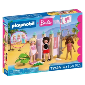 Playmobil Barbie Ντουζ και Αλλαξιέρα Παραλίας για 4 ετών 72124