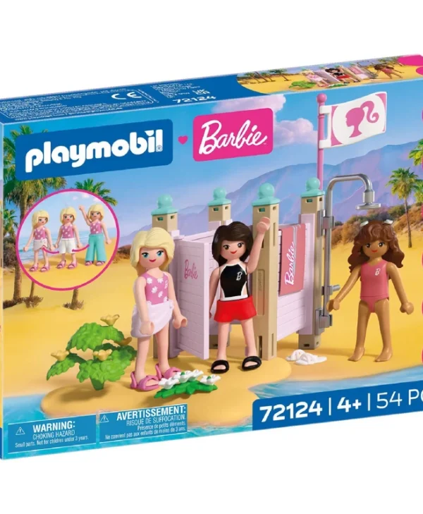 Playmobil Barbie Ντουζ και Αλλαξιέρα Παραλίας για 4 ετών 72124