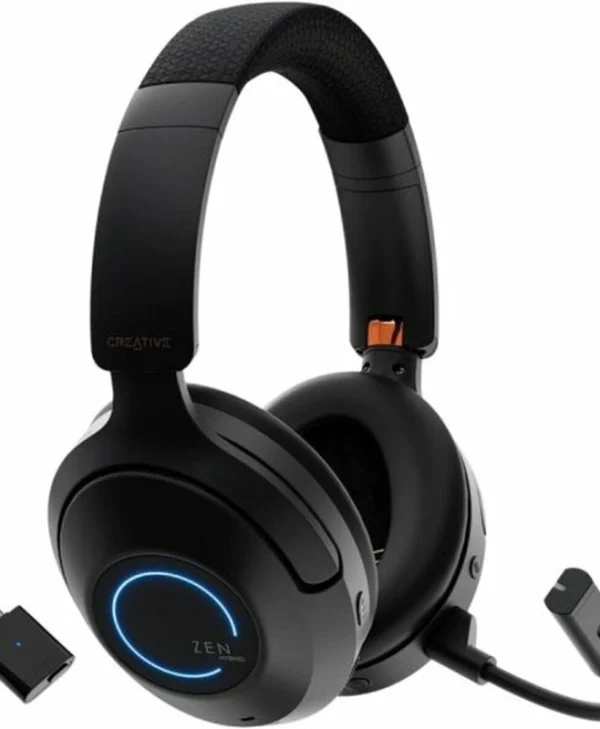 Creative Zen Hybrid Pro Classic Ασύρματα Over Ear Multimedia Ακουστικά με μικρόφωνο και σύνδεση USB-C / USB-A / Bluetooth 51EF1040AA001