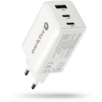 everActive Φορτιστής Χωρίς Καλώδιο GaN με Θύρα USB-A και 2 Θύρες USB-C 65W Power Delivery / Quick Charge 4+ Λευκός (SC-655Q) - Image 4