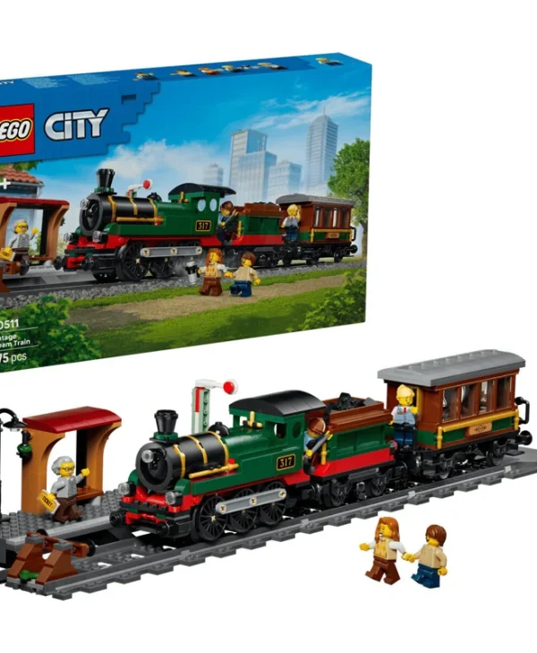 LEGO City Retro Steam Locomotive Train για 7+ Ετών 575τμχ 60511