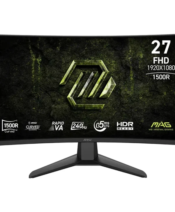 MSI MAG 274CF X24 VA HDR Monitor 27" FHD 1920x1080 240Hz με Χρόνο Απόκρισης 0.5ms GTG