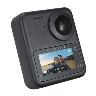Kandao QooCam 3 Action Camera 5K Λήψης 360° Υποβρύχια με Οθόνη Αφής 1.9" και Wi-Fi Μαύρη QCM0301