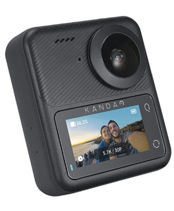 Kandao QooCam 3 Action Camera 5K Λήψης 360° Υποβρύχια με Οθόνη Αφής 1.9" και Wi-Fi Μαύρη QCM0301