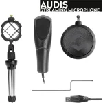 SpeedLink Audis Πυκνωτικό Μικρόφωνο USB Επιτραπέζιο SL-800012-BK - Image 3