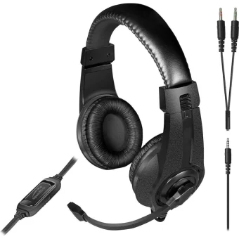 SpeedLink Legatos Over Ear Gaming Headset με σύνδεση 3.5mm for Nintendo Switch / PC / PS4 / PS5 / XBOX SL-860014-BK