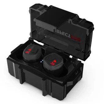 PerfectPro H-10 Earprotection In-ear Bluetooth Handsfree Ακουστικά με Αντοχή στον Ιδρώτα και Θήκη Φόρτισης Μαύρα