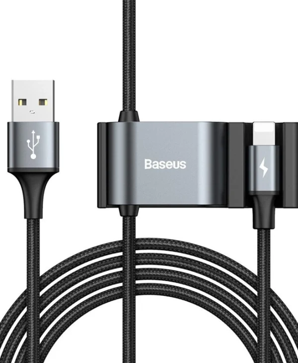 Baseus Braided USB to Lightning Cable Μαύρο 1.5m (CALHZ-01) A0010704