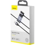 Baseus Braided USB to Lightning Cable Μαύρο 1.5m (CALHZ-01) A0010704 - Image 2