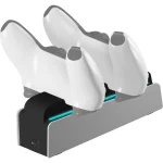 Ready2gaming Dualsense Charging Station Βάση Φόρτισης για 2 χειριστήρια PS5 με φωτισμό LED Λευκή R2GPS5CHARGINGWHT - Image 7
