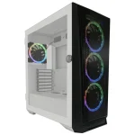 LC-Power 805BW Holo-1_X Gaming Midi Tower Κουτί Υπολογιστή με Πλαϊνό Παράθυρο Λευκό LC-805BW-ON - Image 7