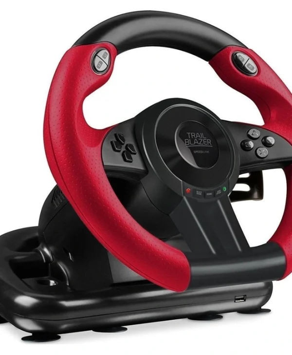 SpeedLink TrailBlazer Racing Wheel Τιμονιέρα με Πετάλια για PS4 / XBOX One / PS3 / PC με 180° Περιστροφής SL-450500-BK