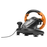 SpeedLink Drift O.Z. Racing Wheel Τιμονιέρα με Μοχλό Ταχυτήτων και Πετάλια για PC με 180° Περιστροφής SL-6695-BKOR-01 - Image 2