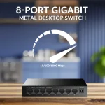 Strong Metal Desktop SW8000M Unmanaged L2 Switch με 8 Θύρες Gigabit (1Gbps) Ethernet SW 8000M - Image 3