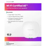 HP Instant On AP32 (RW) Access Point Wi‑Fi 6 Tri Band (2.4 & 5 & 6GHz) Λευκό S1T29A - Image 6