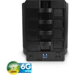 Fantec SQ-35U3e-6G Θήκη για 4 Σκληρούς Δίσκους 3.5" SATA III με σύνδεση USB 3.0 / eSATA σε χρώμα 1891 - Image 3