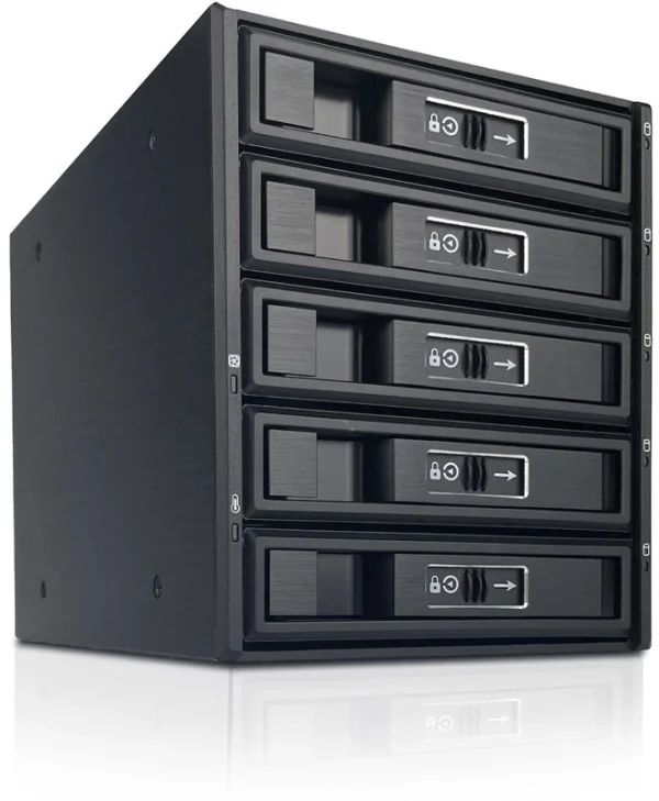 Fantec BP-T3151-12G/6G Backplane για 5x 3.5/2.5" Μαύρο (2526)