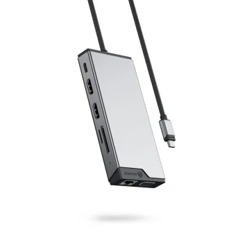 Alogic 12-in-1 USB-C Docking Station με HDMI 4K PD Ethernet και σύνδεση 3 Οθονών Γκρι DUCDDV3V2