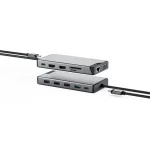 Alogic 12-in-1 USB-C Docking Station με HDMI 4K PD Ethernet και σύνδεση 3 Οθονών Γκρι DUCDDV3V2 - Image 3