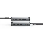 Alogic 12-in-1 USB-C Docking Station με HDMI 4K PD Ethernet και σύνδεση 3 Οθονών Γκρι DUCDDV3V2 - Image 4