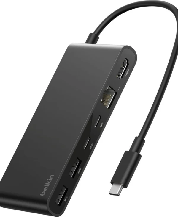 Belkin Connect USB-C Docking Station με HDMI 4K PD Ethernet Μαύρο INC024HQBK