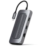 Satechi USB-C Docking Station με HDMI 4K PD Ethernet και συνδεση 2 Οθονών Γκρι (ST-UCMXAM)