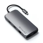 Satechi USB-C Docking Station με HDMI 4K PD Ethernet και συνδεση 2 Οθονών Γκρι (ST-UCMXAM) - Image 5