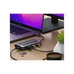 Satechi USB-C Docking Station με HDMI 4K PD Ethernet και συνδεση 2 Οθονών Γκρι (ST-UCMXAM) - Image 6