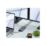 Satechi USB-C Docking Station με HDMI 4K PD Ethernet και συνδεση 2 Οθονών Γκρι (ST-UCMXAM) - Image 7