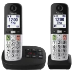 Panasonic KX-TGU432EXB Ασύρματο Τηλέφωνο Duo Μαύρο