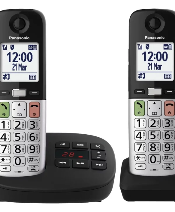 Panasonic KX-TGU432EXB Ασύρματο Τηλέφωνο Duo Μαύρο
