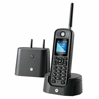 Motorola O201 Ασύρματο Τηλέφωνο Μαύρο E52000X60T1GWE(EF)