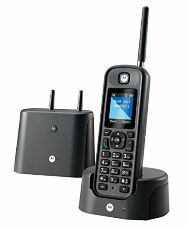 Motorola O201 Ασύρματο Τηλέφωνο Μαύρο E52000X60T1GWE(EF)