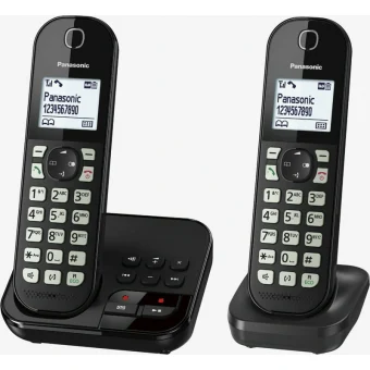 Panasonic KX-TGC462GB Ασύρματο Τηλέφωνο Duo Μαύρο