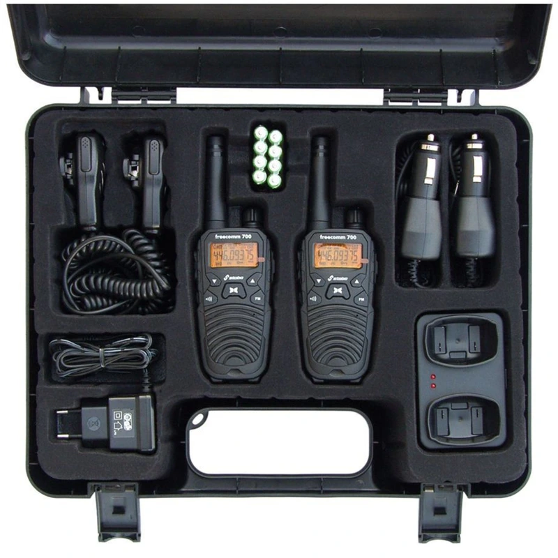 1 Stabo Freecomm 700 Case Set Walkie Talkie με Μονόχρωμη Οθόνη Σετ 2τμχ 20701 - Image 1