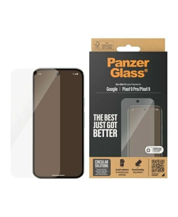 PanzerGlass Tempered Glass (Google Pixel 9, Google Pixel 9 Pro) 4787