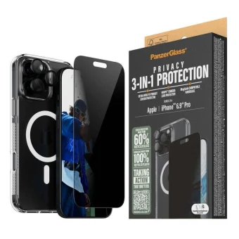 PanzerGlass Privacy Tempered Glass (iPhone 17 Pro Max / iPhone 16 Pro Max) B1294+P2864+1284