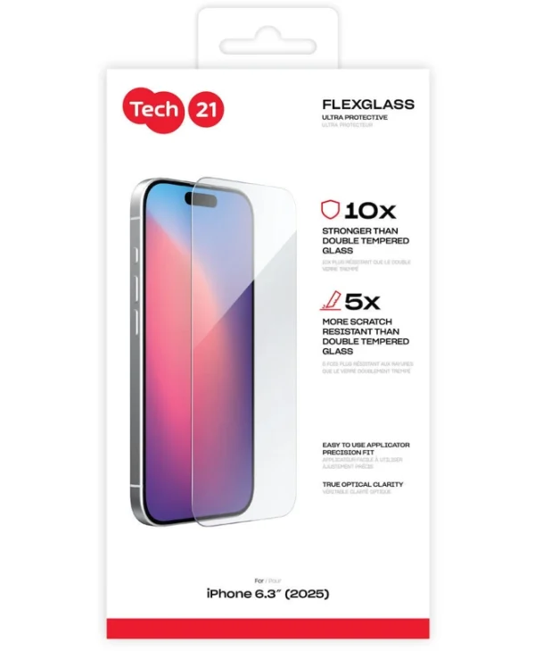 Tech 21 Tempered Glass (iPhone 17 / 17 Pro / 16 Pro) T21-11393