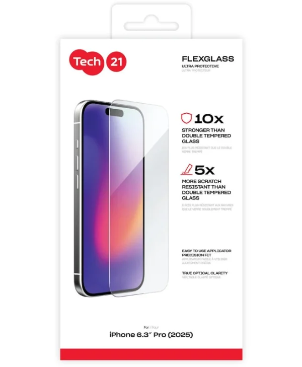 Tech 21 Tempered Glass (iPhone 17 / 17 Pro / 16 Pro) T21-11408