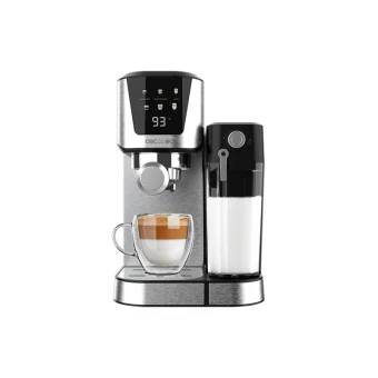 Cecotec Power Espresso 20 Cream Μηχανή Espresso 1350W Πίεσης 20bar για Cappuccino Ασημί 651