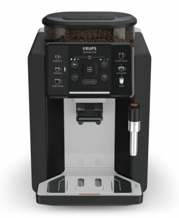 Krups Sensation Αυτόματη Μηχανή Espresso 1450W Πίεσης 15bar με Μύλο Άλεσης Μαύρη EA910A10